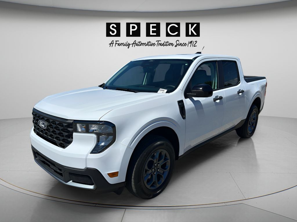 2026 Ford Maverick XLT in Oxford White — front three-quarter view