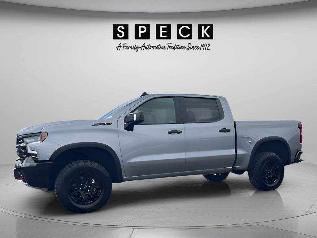 2024 Chevrolet Silverado ZR2 in Sterling Gray Metallic — front three-quarter view