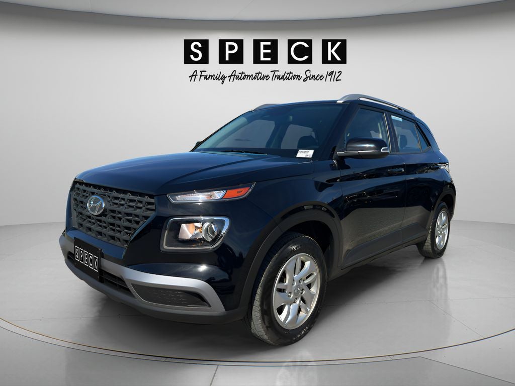 2024 Hyundai Venue Preferred in Abyss Black — front three-quarter view