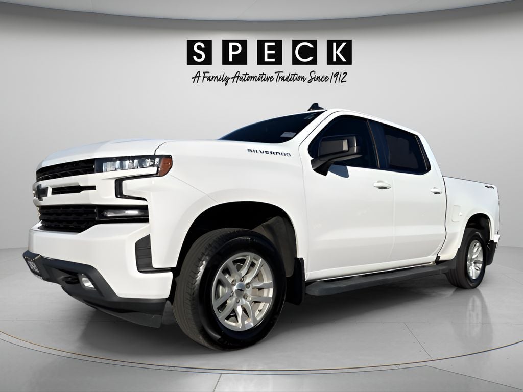 2020 Chevrolet Silverado 1500 RST in Summit White — front three-quarter view