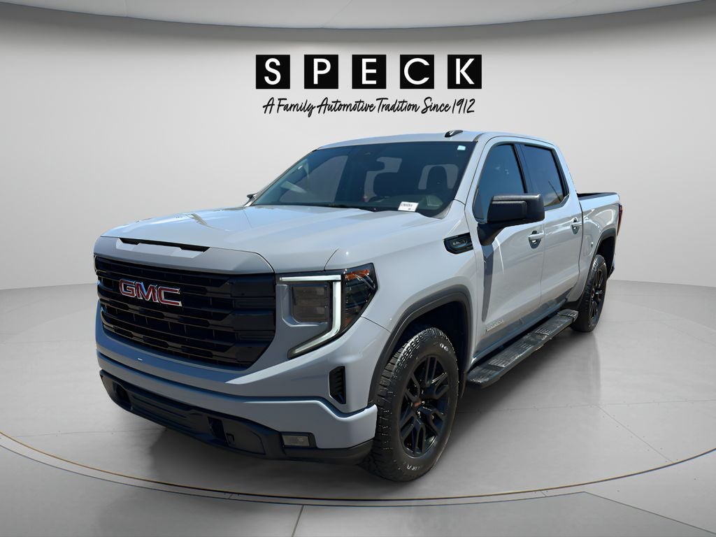 2024 GMC Sierra 1500 Elevation in Thunderstorm Gray — front three-quarter view