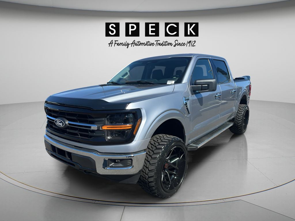 2025 Ford F-150 XLT in Silver — front three-quarter view