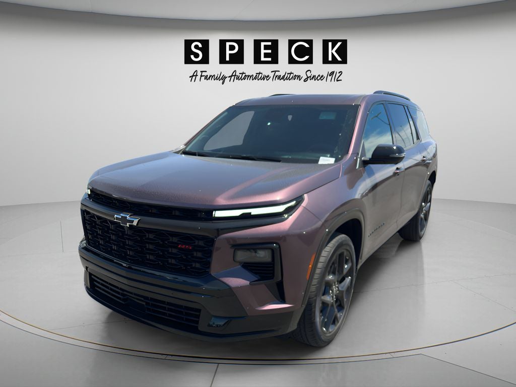 2026 Chevrolet Traverse RS in Silver — front three-quarter view