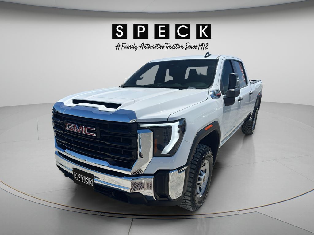 2024 GMC Sierra 2500 HD Pro in Summit White — front three-quarter view