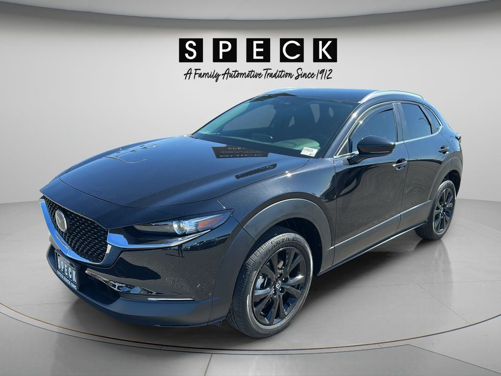 2025 Mazda Mazda CX-30 2.5 S Select Sport in Black — front three-quarter view