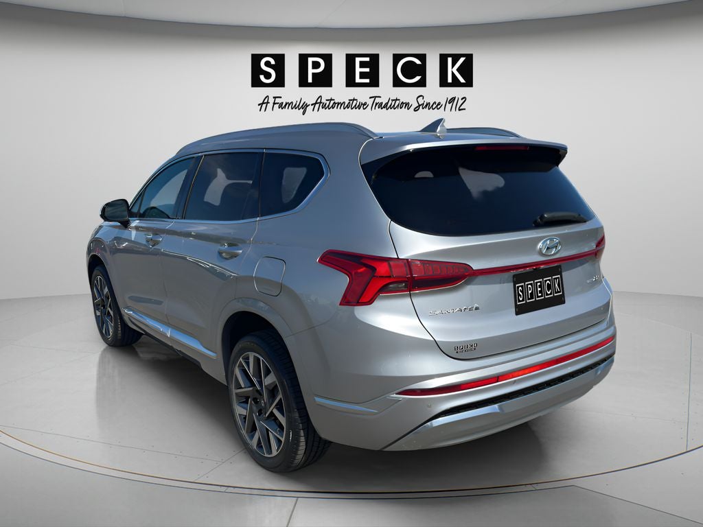 2022 Hyundai Santa Fe — rear three-quarter view