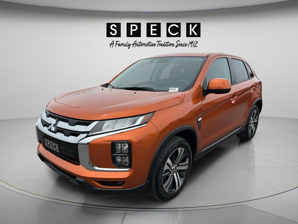 2025 Mitsubishi Outlander Sport 2.0 ES AWC in Orange — front three-quarter view