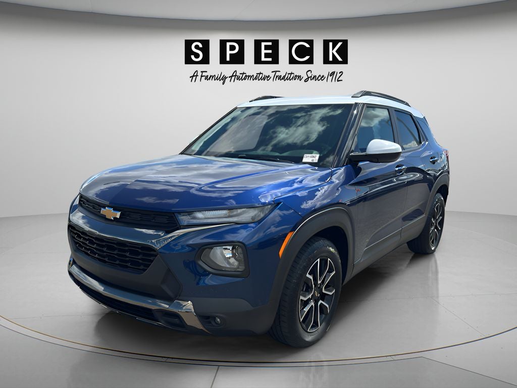 2023 Chevrolet Trailblazer ACTIV in Blue Glow Metallic — front three-quarter view