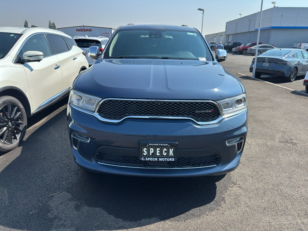 2021 Dodge Durango — rear three-quarter view