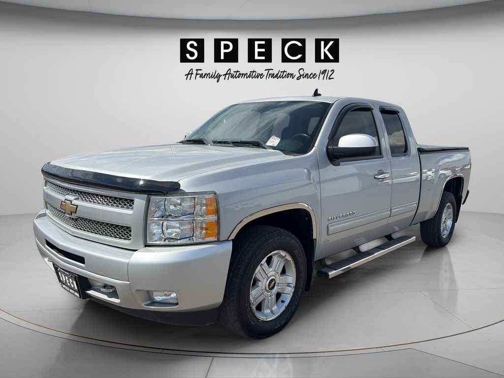 2010 Chevrolet Silverado 1500 LTZ in Sheer Silver Metallic — front three-quarter view