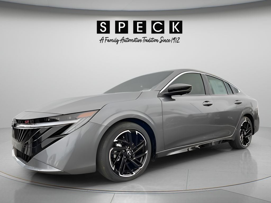 2026 Nissan Sentra SR in Gun Metallic — front three-quarter view