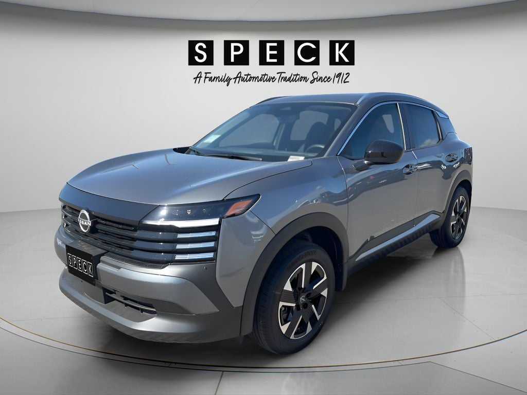 2026 Nissan Kicks SV in Gun Metallic — front three-quarter view